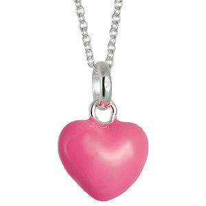 Tiffany Co Pink Heart Цепочка с подвеской