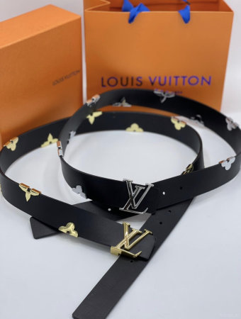 Louis Vuitton Iconic Metallic Flowers Ремень